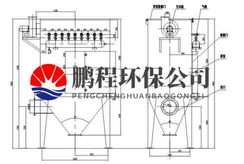 脉冲布袋仓顶除尘器工作原理图